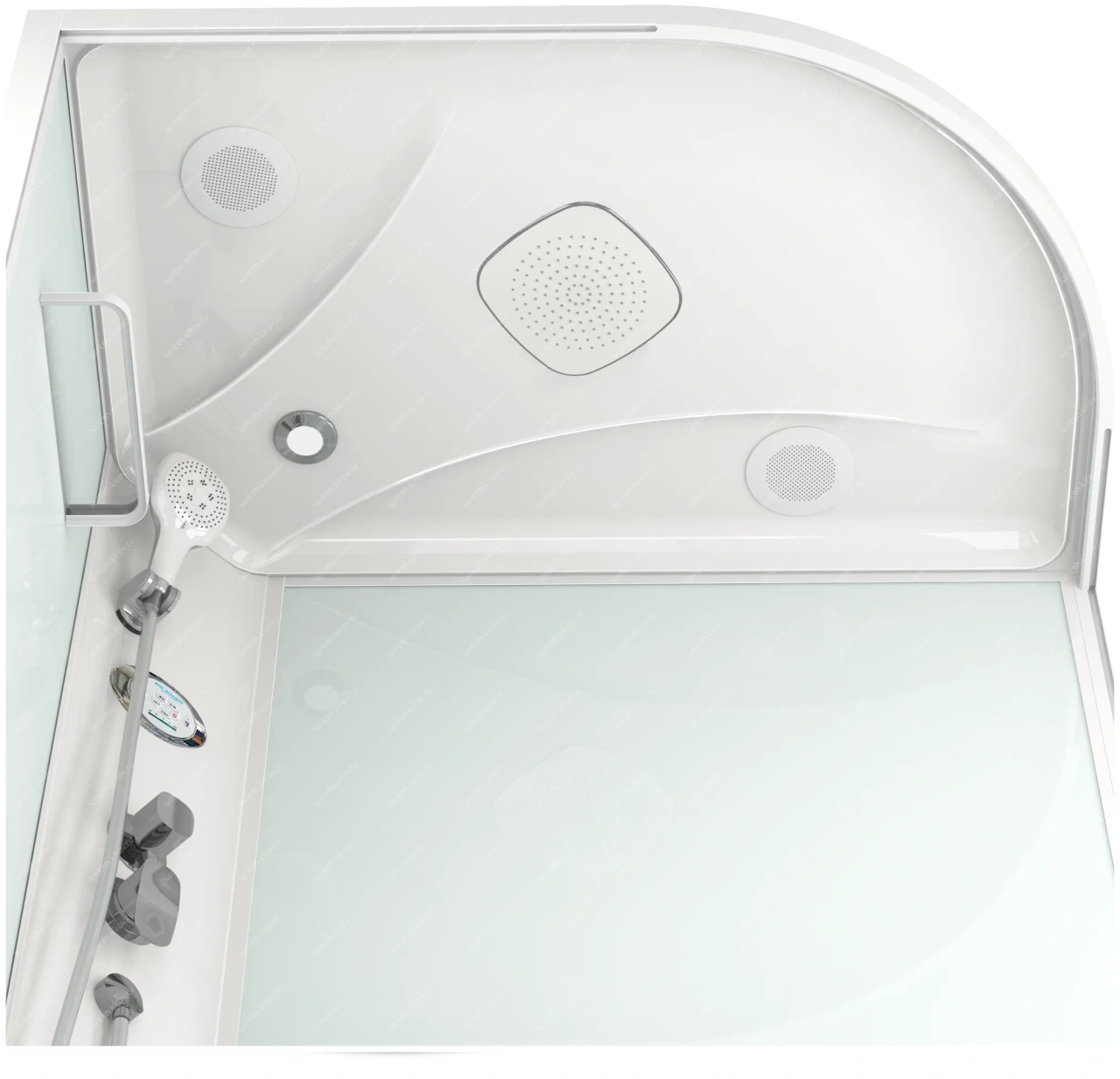 Душевая кабина 120х80см Delight Slim Domani-Spa DS01DS128LLWM10