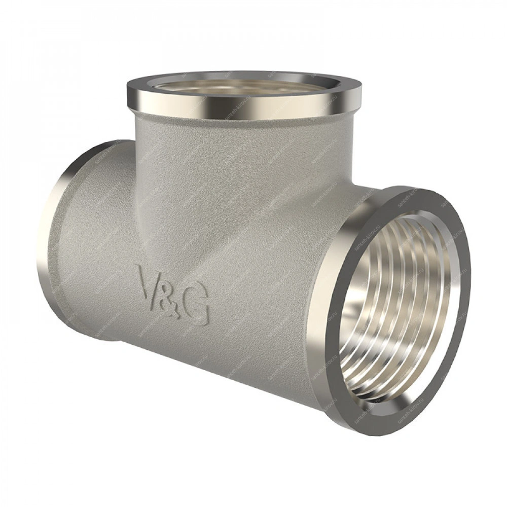 Тройник 1/2" ггг  V&G VG-202101