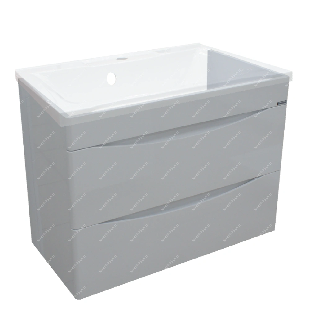 Тумба подвесная Блюз 65 (2ящ) под Классик-65 БЕЛАЯ Аквадом