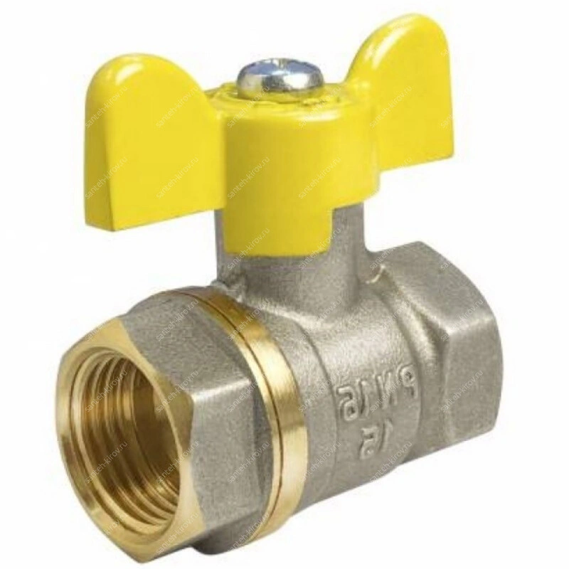 Кран для газа 3/4"х3/4" гг бабочка VALFEX VF.277.NB3.034