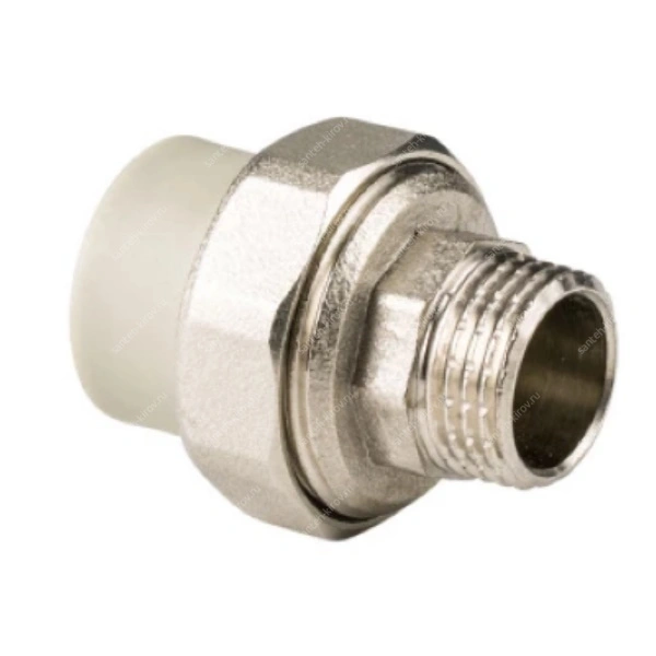 Муфта разъемная D50мм х 1 1/2" (наружная резьба) серый РТП