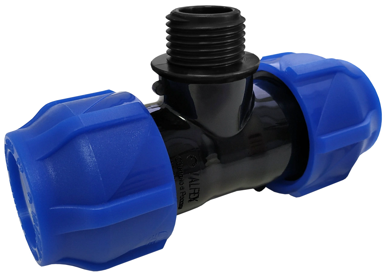 Тройник ПНД D32х1/2" (наружная резьба) VALFEX