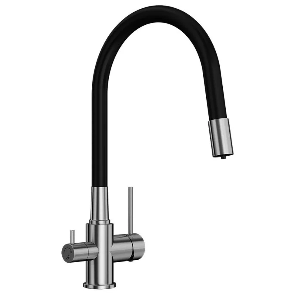 Смеситель для кухни 56F5216-Steel Elghansa