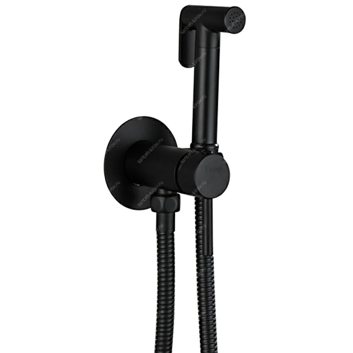 Гигиенический смеситель с душем F7505-6 Frap чёрный, латунный корпус