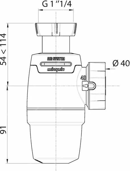 Сифон WIRQUIN NEO AIR SYSTEM 7069