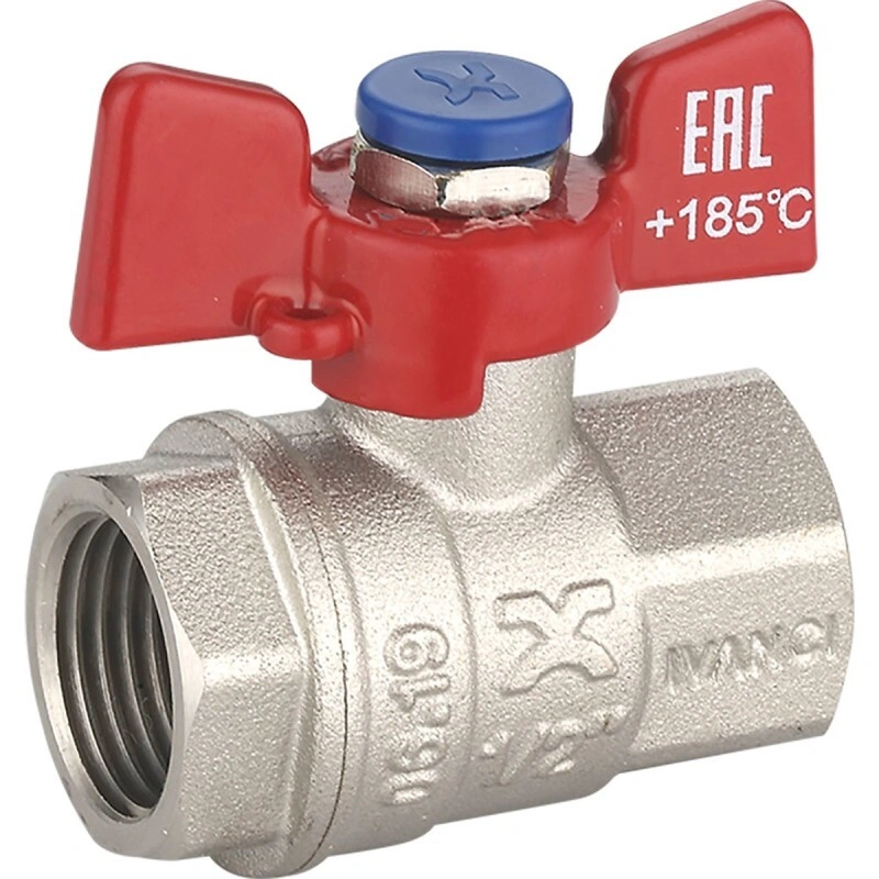 Шаровой кран 1/2"х1/2" гг бабочка IVANCI