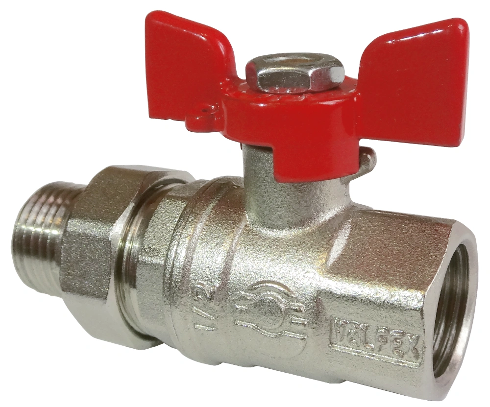 Кран с американкой 1" гш бабочка VALFEX VF.227.NB1.100