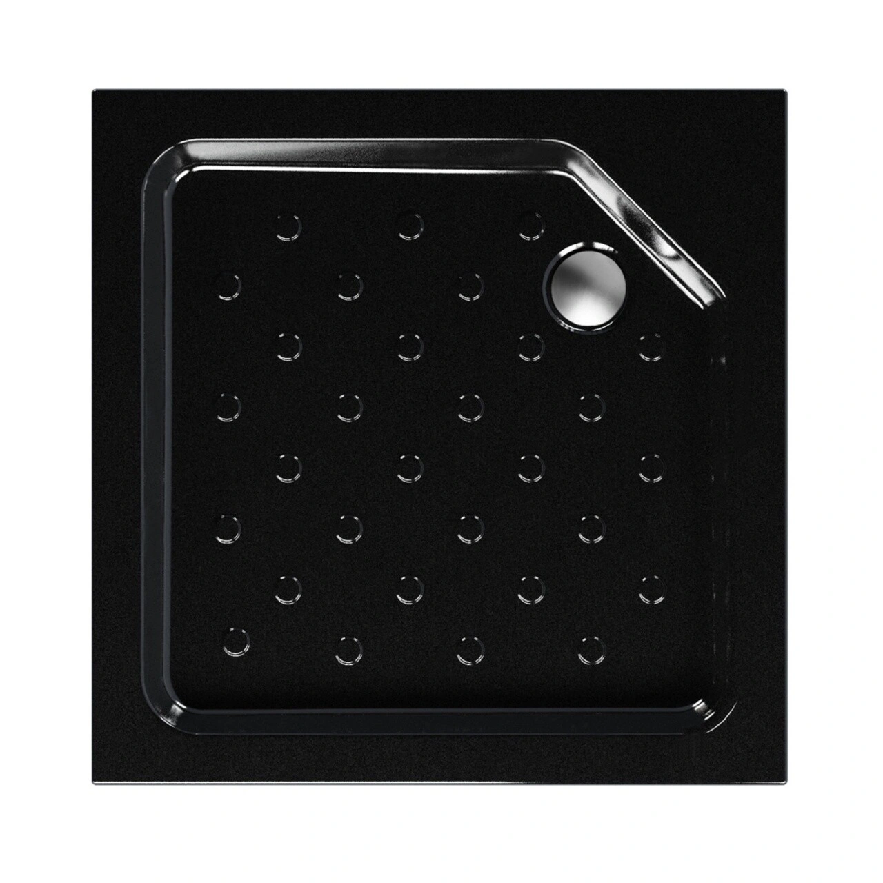 Поддон акриловый 90х90х16см Метакам UNIVERSAL BLACK N
