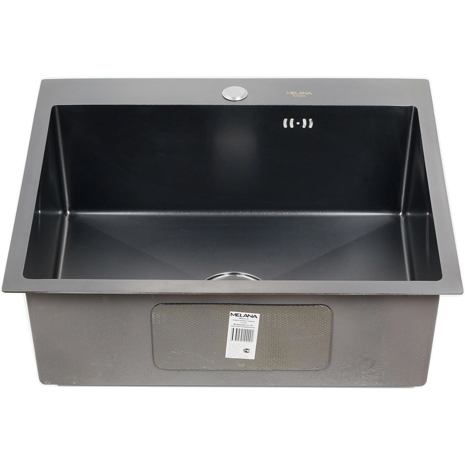 Мойка графит 60х50см 3,0х200мм MELANA H6050B