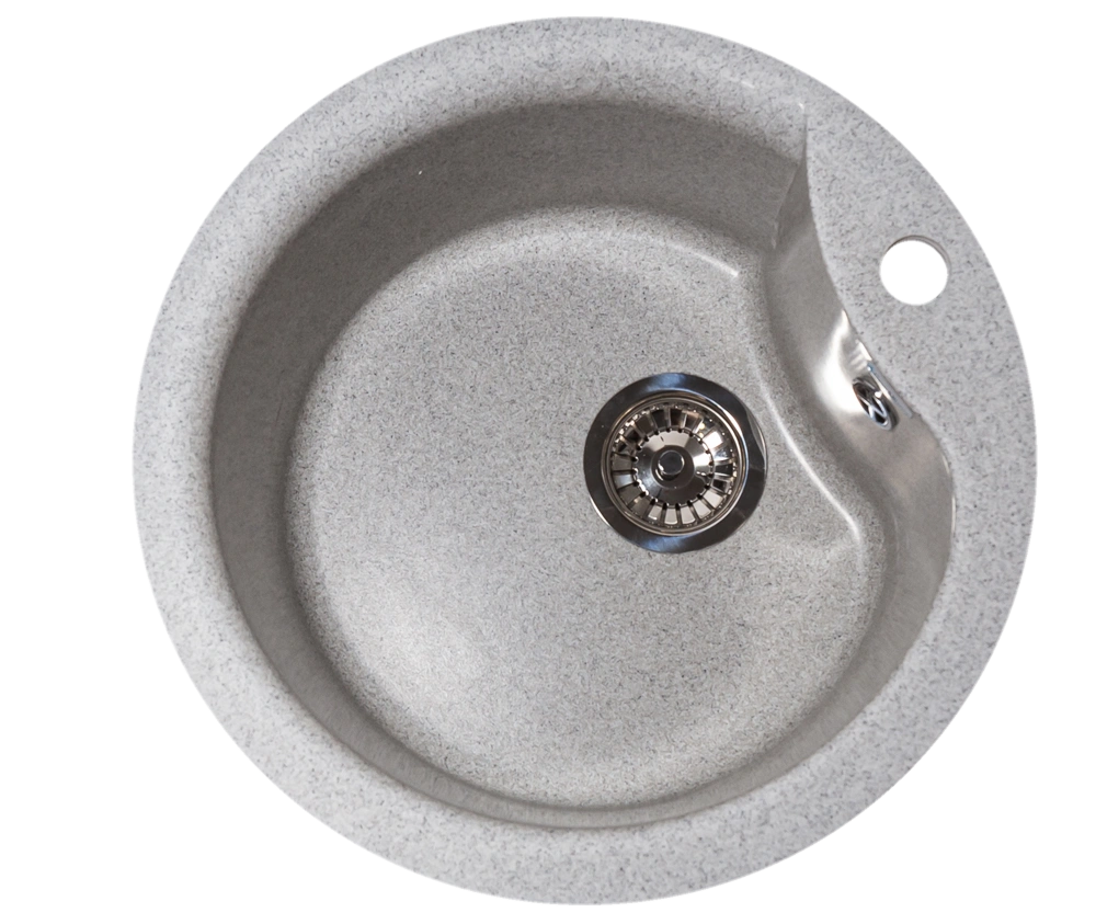 Мойка круглая серая 12G-R485 GranAlliance