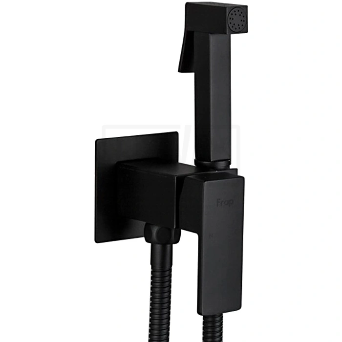 Гигиенический смеситель с душем F7506-6 Frap чёрный, латунный корпус