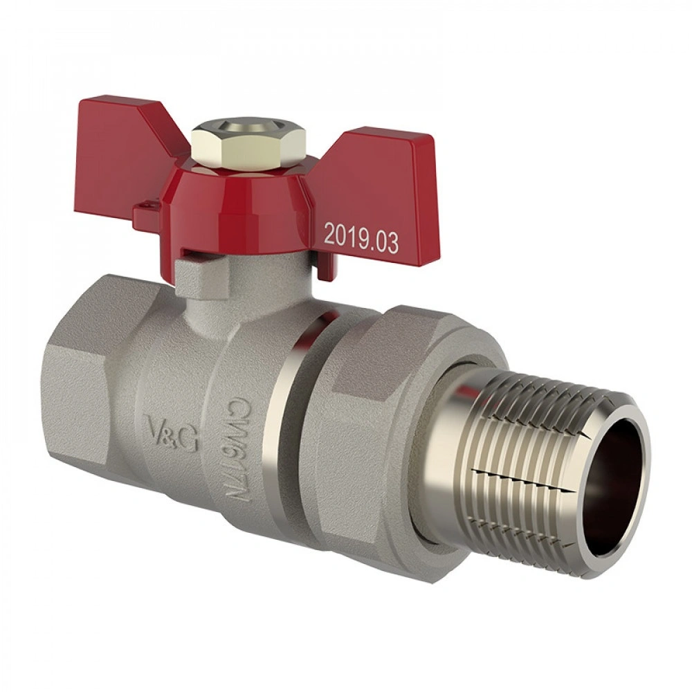 Кран с американкой 1/2" гш бабочка V&G Optima VG-104101