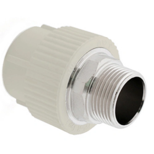 Муфта D40мм х 1 1/4" (наружная резьба) серый РТП