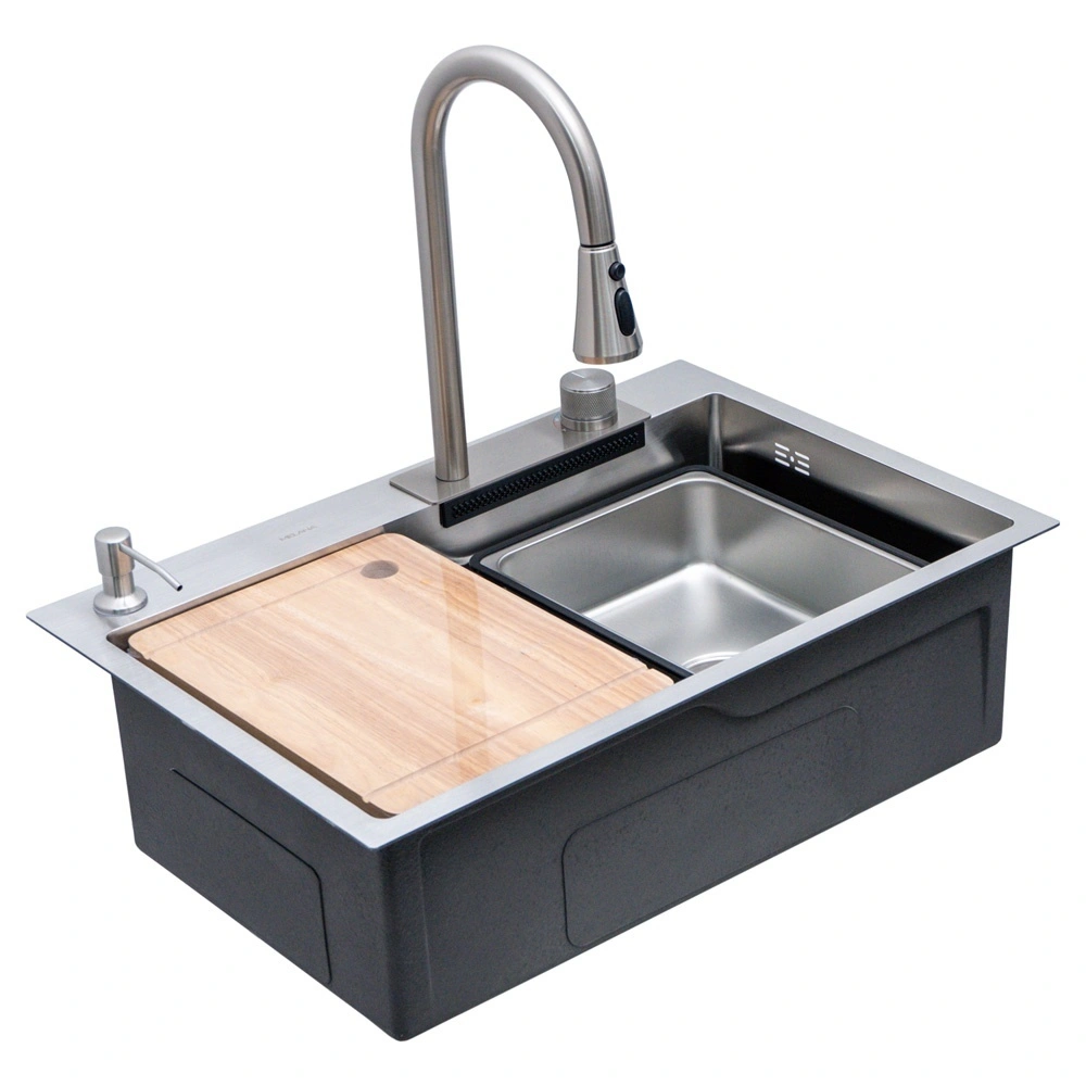 Комплект мойка D6846Н+6 ProfLine MELANA 