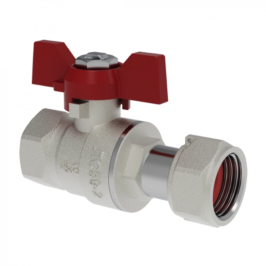 Кран шаровой с накидной гайкой 3/4"х3/4" гг V&G VG-107202
