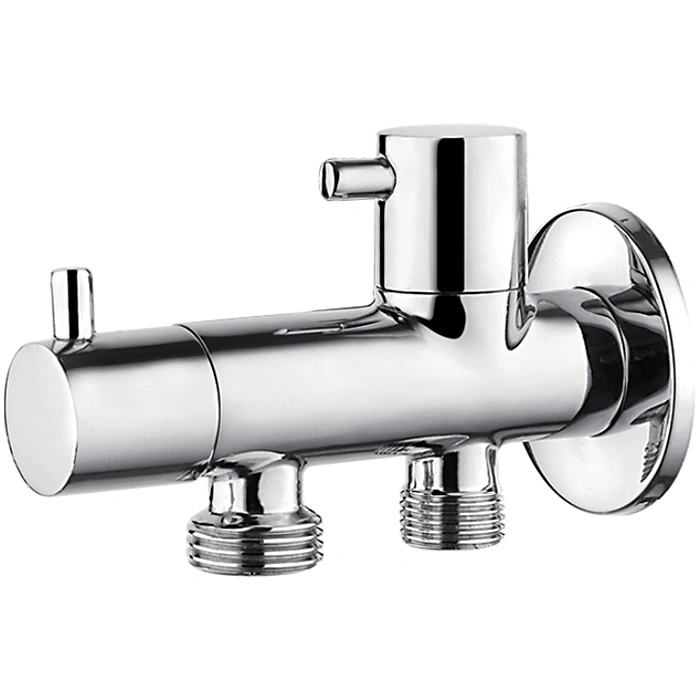 Угловой кран двойной 1/2х1/2х1/2 Ledeme LH507-1