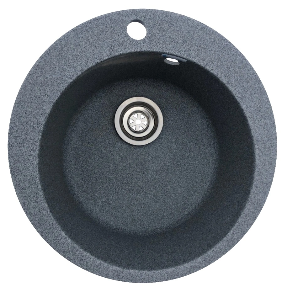 Мойка круглая графит 11G-R490 GranAlliance