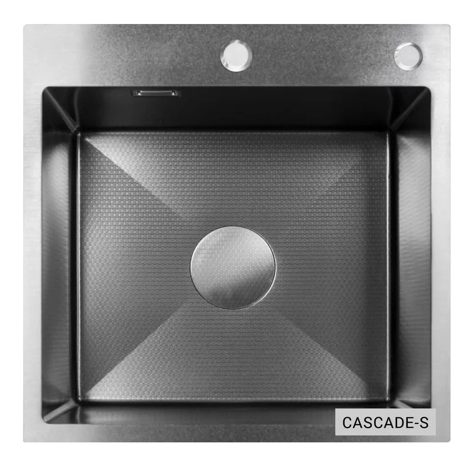 Мойка темная сталь 50х50см 3,0х230мм ESBANO CASCADE-S