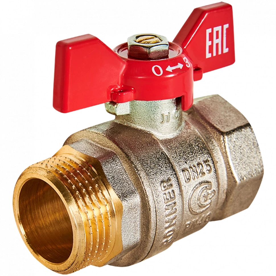 Шаровой кран 1"х1" гш бабочка ROMMER RBV-0004-2210225