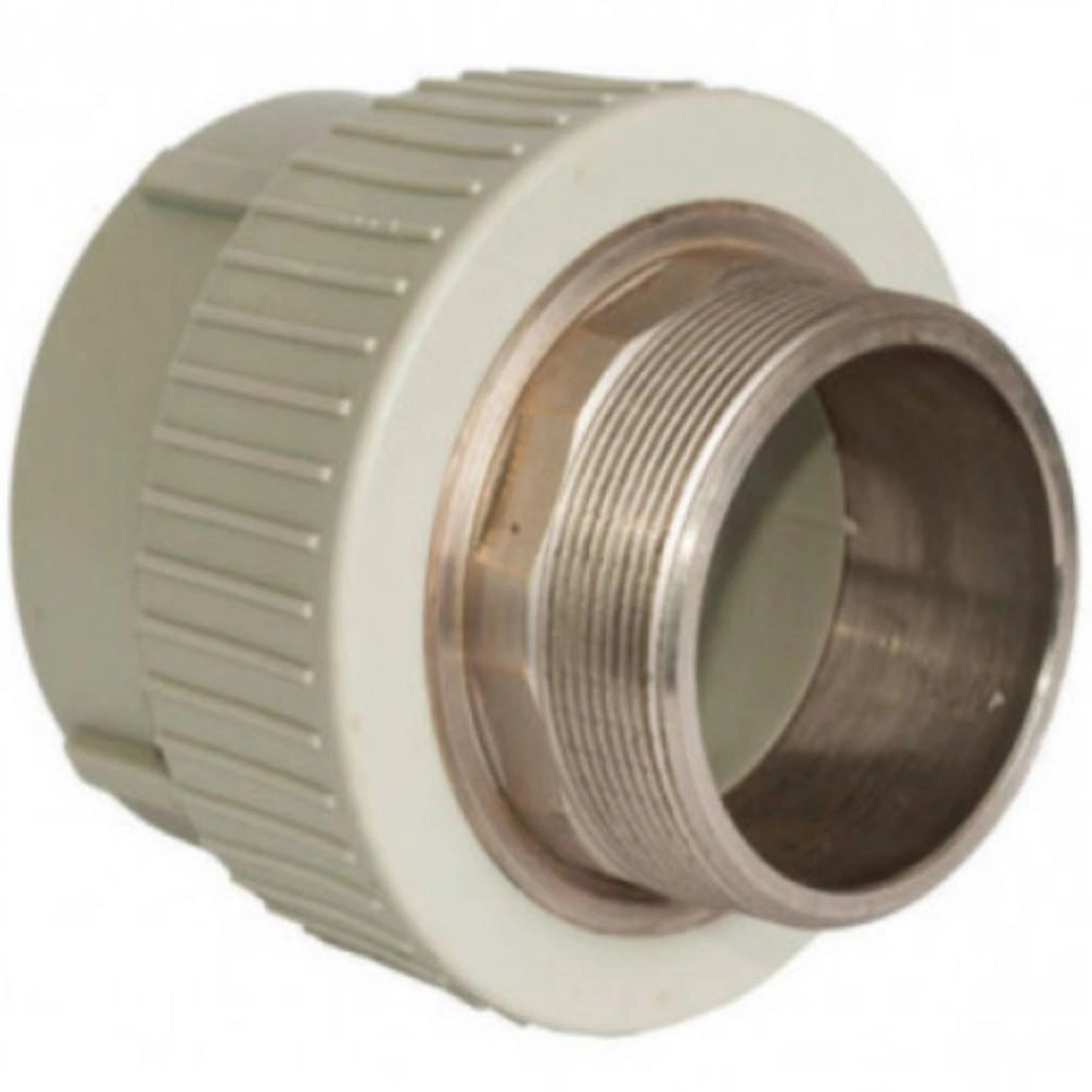 Муфта D50мм х 1 1/2" (наружная резьба) серый РТП