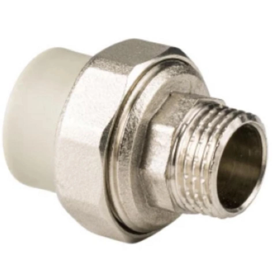 Муфта разъемная D50мм х 1 1/2" (наружная резьба) серый РТП