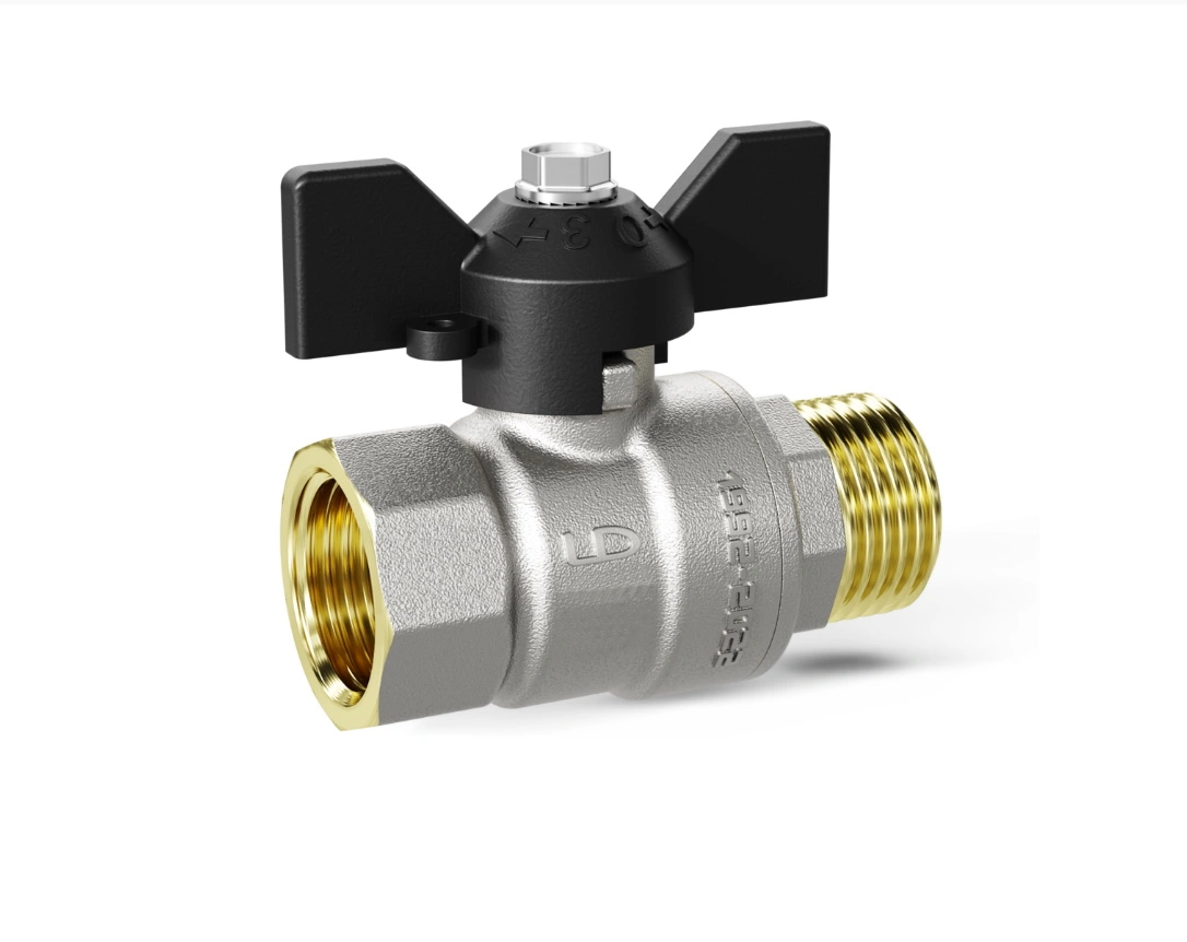 Шаровой кран 1"х1" гш бабочка LD 47.302.25